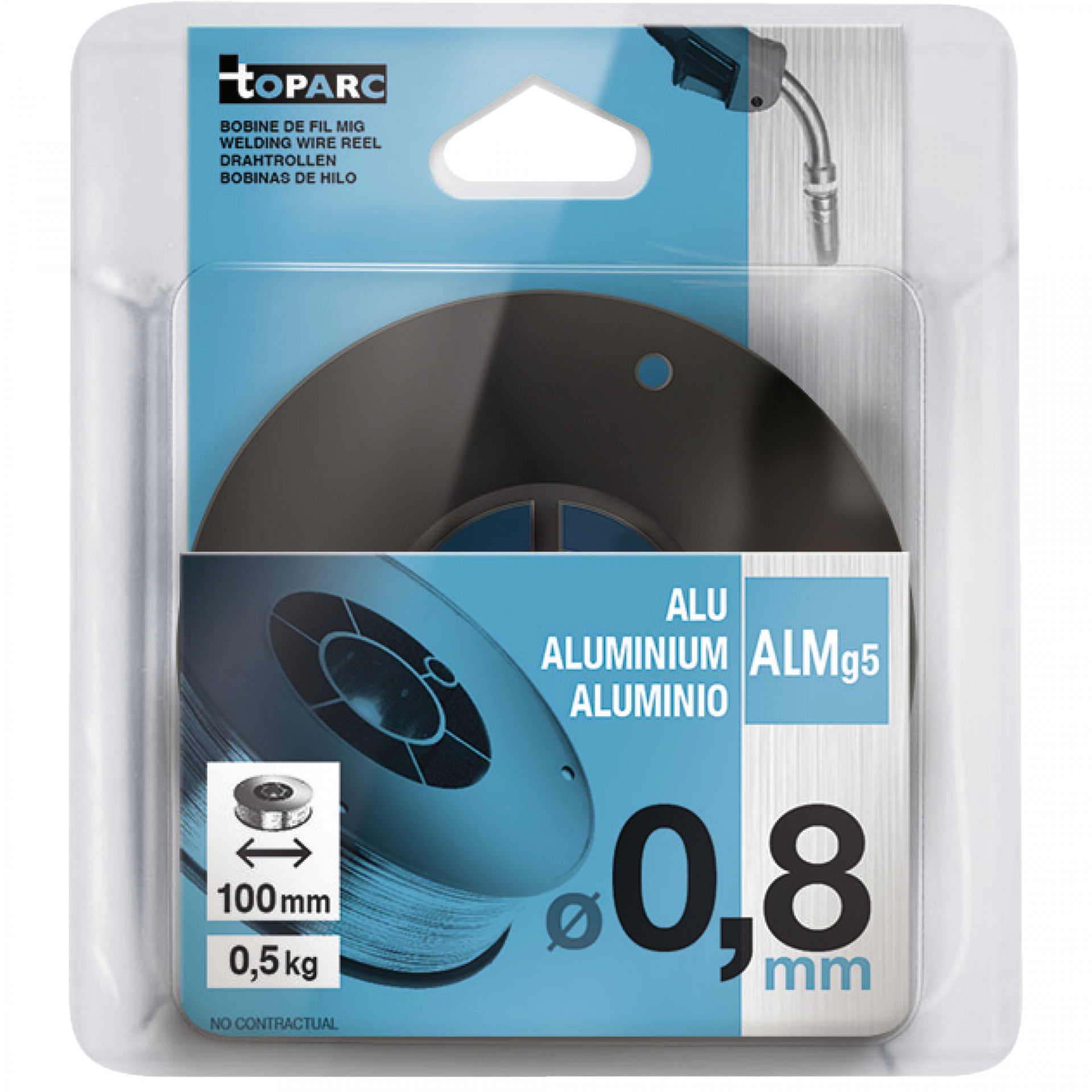 GYS AlMg5 hegesztő huzal, 0.8 mm, 0.5 kg/tekercs termék fő termékképe
